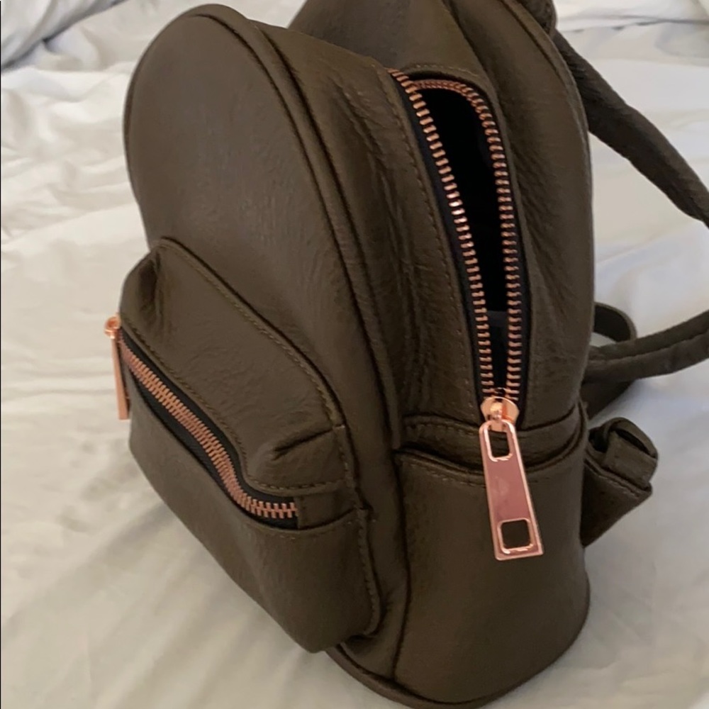 Francesca’s FAUX leather Mini Backpack NWT